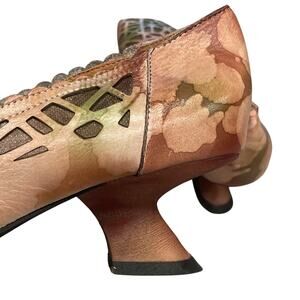 Vintage Leather Pumps Artsy Cosplay Boho Bold Goblin Whimsical Womens 8.5